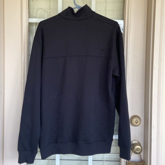 COLUMBIA HALF ZIP BLACK lONG SLEEVE PULL OVER - Picture 2 of 7